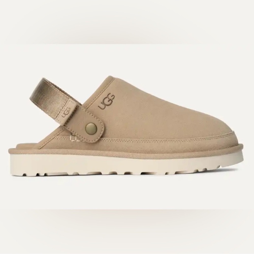 NWOB UGG Men’s Goldencoast Clogs II in Sand / Light Tan